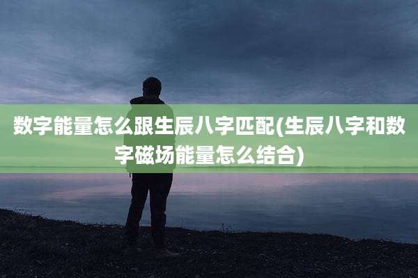 数字能量怎么跟生辰八字匹配(生辰八字和数字磁场能量怎么结合)