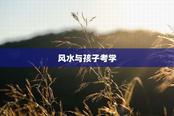 风水与孩子考学