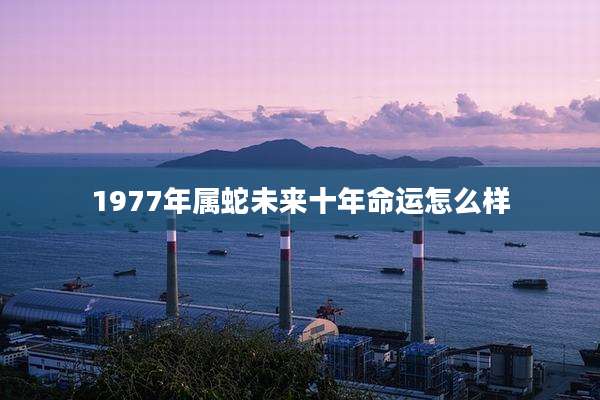 1977年属蛇未来十年命运怎么样