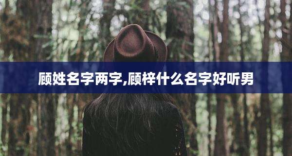 顾姓名字两字,顾梓什么名字好听男