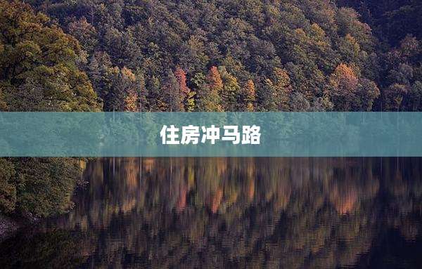 住房冲马路