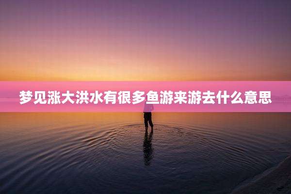 梦见涨大洪水有很多鱼游来游去什么意思