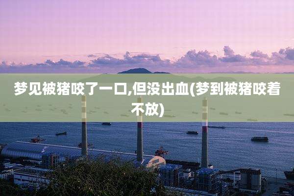 梦见被猪咬了一口,但没出血(梦到被猪咬着不放)