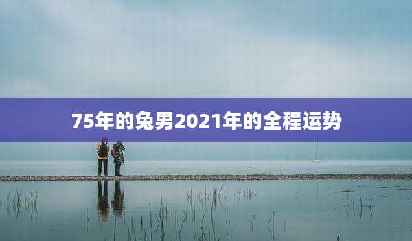 75年的兔男2021年的全程运势
