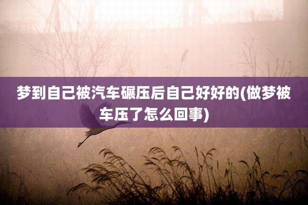 梦到自己被汽车碾压后自己好好的(做梦被车压了怎么回事)