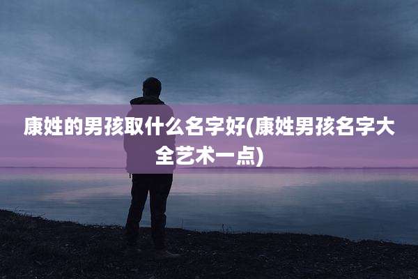 康姓的男孩取什么名字好(康姓男孩名字大全艺术一点)
