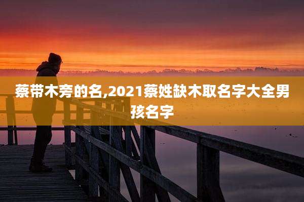 蔡带木旁的名,2021蔡姓缺木取名字大全男孩名字