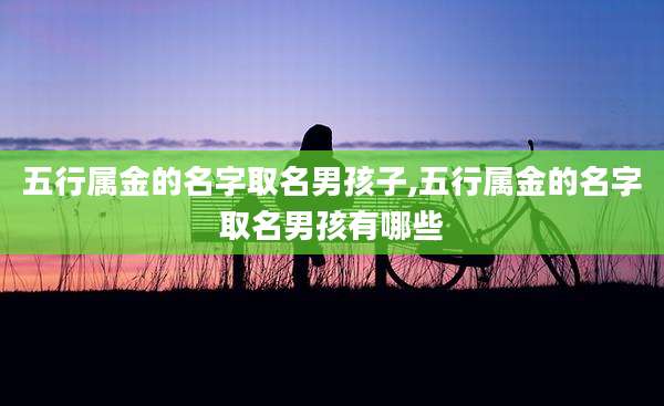 五行属金的名字取名男孩子,五行属金的名字取名男孩有哪些