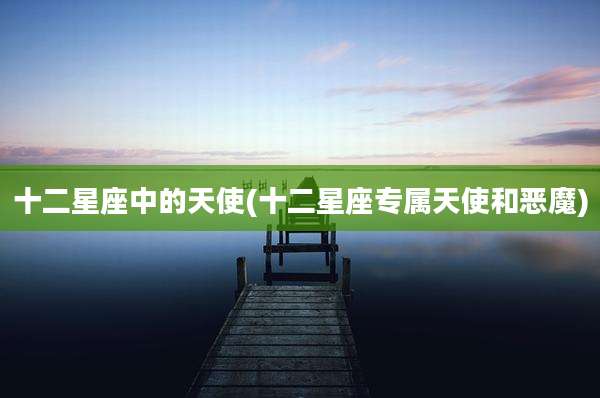 十二星座中的天使(十二星座专属天使和恶魔)