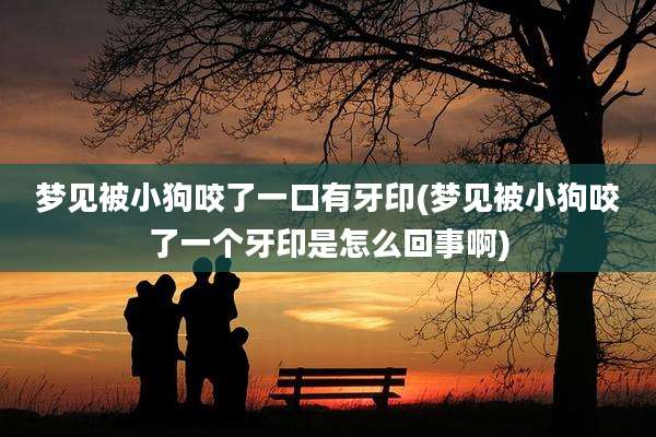 梦见被小狗咬了一口有牙印(梦见被小狗咬了一个牙印是怎么回事啊)