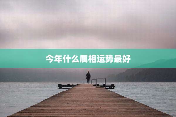 今年什么属相运势最好
