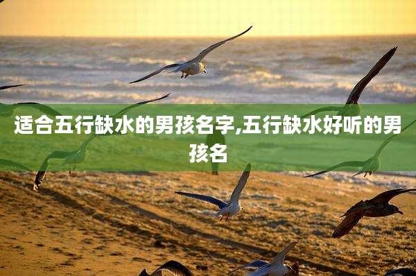 适合五行缺水的男孩名字,五行缺水好听的男孩名