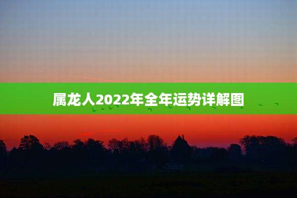 属龙人2022年全年运势详解图