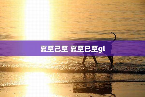 夏至己至 夏至已至gl
