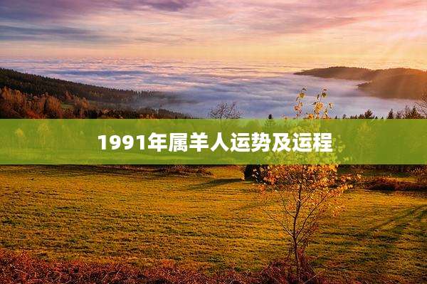 1991年属羊人运势及运程