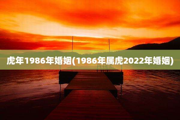 虎年1986年婚姻(1986年属虎2022年婚姻)