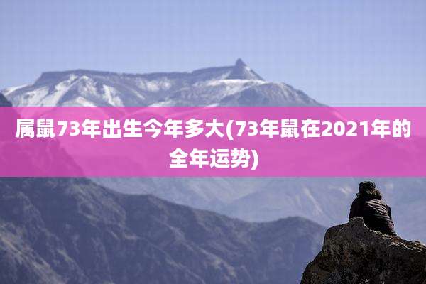 属鼠73年出生今年多大(73年鼠在2021年的全年运势)
