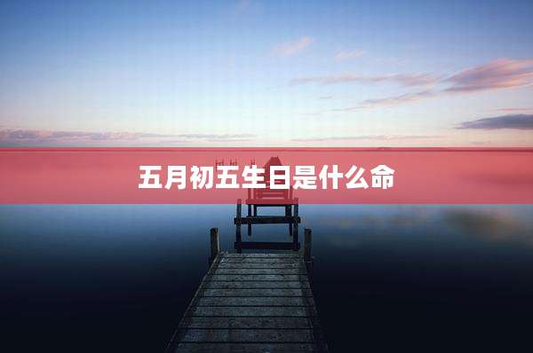 五月初五生日是什么命