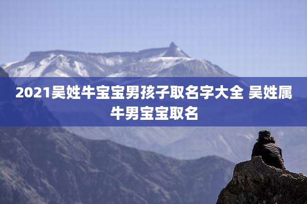 2021吴姓牛宝宝男孩子取名字大全 吴姓属牛男宝宝取名