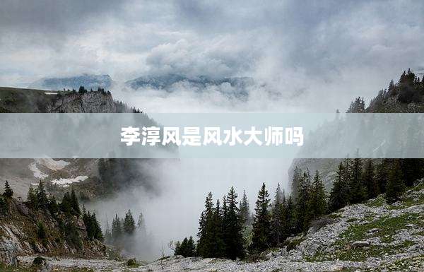 李淳风是风水大师吗