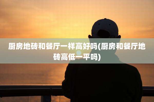厨房地砖和餐厅一样高好吗(厨房和餐厅地砖高低一平吗)
