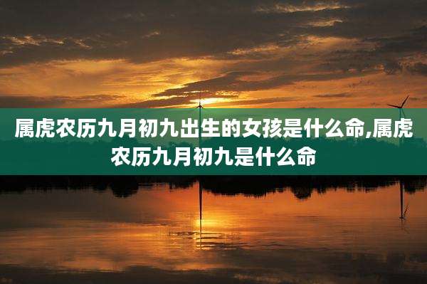 属虎农历九月初九出生的女孩是什么命,属虎农历九月初九是什么命