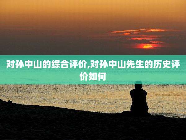 对孙中山的综合评价,对孙中山先生的历史评价如何