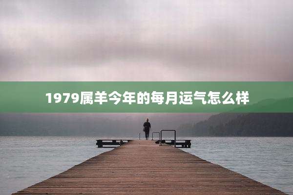 1979属羊今年的每月运气怎么样