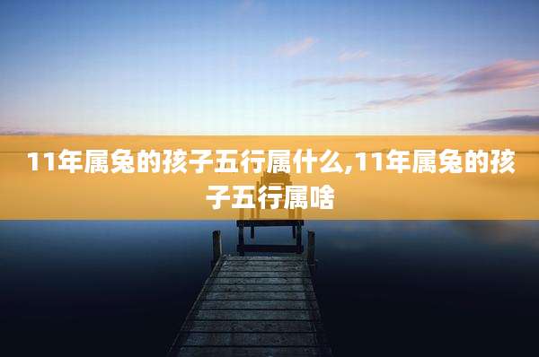 11年属兔的孩子五行属什么,11年属兔的孩子五行属啥
