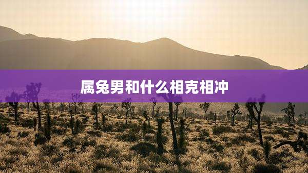 属兔男和什么相克相冲