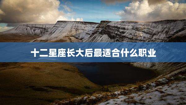 十二星座长大后最适合什么职业