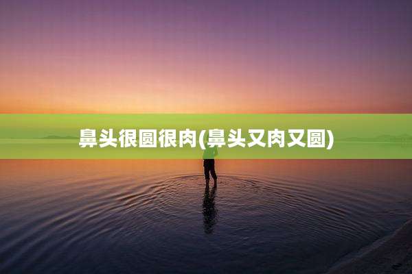 鼻头很圆很肉(鼻头又肉又圆)