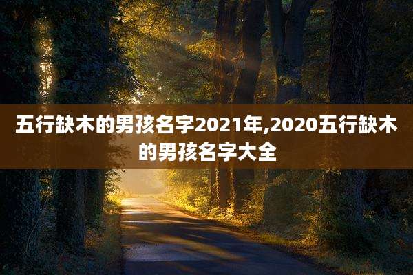 五行缺木的男孩名字2021年,2020五行缺木的男孩名字大全