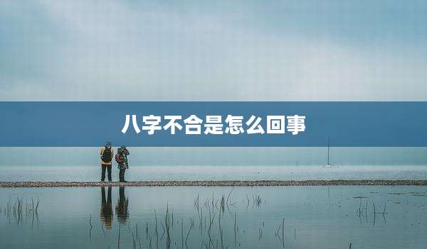 八字不合是怎么回事