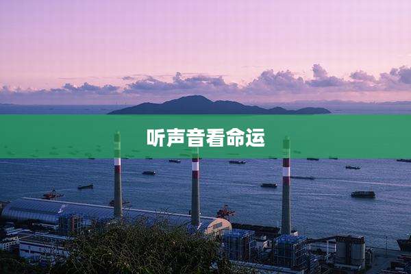 听声音看命运