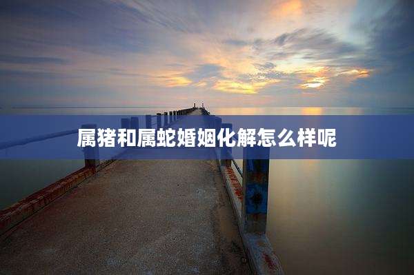 属猪和属蛇婚姻化解怎么样呢