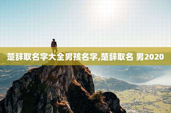 楚辞取名字大全男孩名字,楚辞取名 男2020