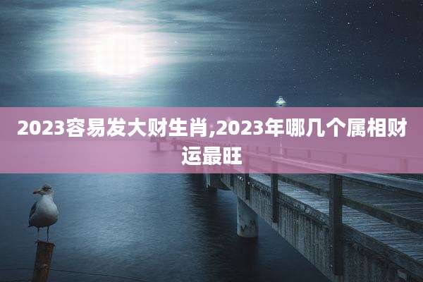 2023容易发大财生肖,2023年哪几个属相财运最旺