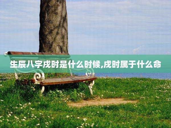 生辰八字戌时是什么时候,戌时属于什么命