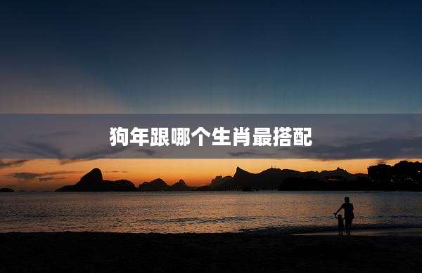 狗年跟哪个生肖最搭配