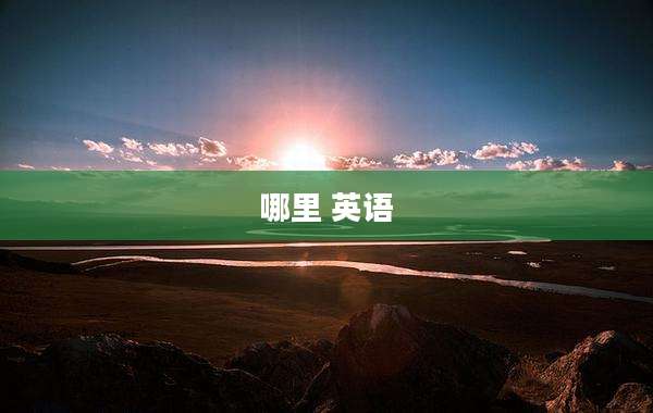 哪里 英语