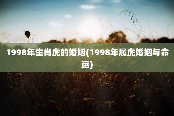1998年生肖虎的婚姻(1998年属虎婚姻与命运)