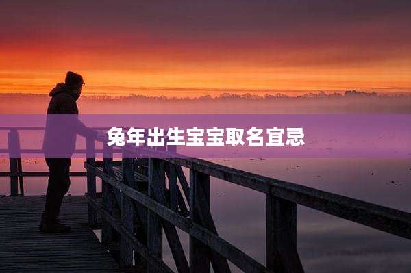 兔年出生宝宝取名宜忌