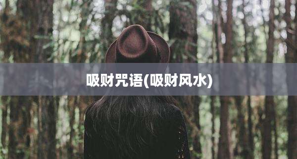 吸财咒语(吸财风水)