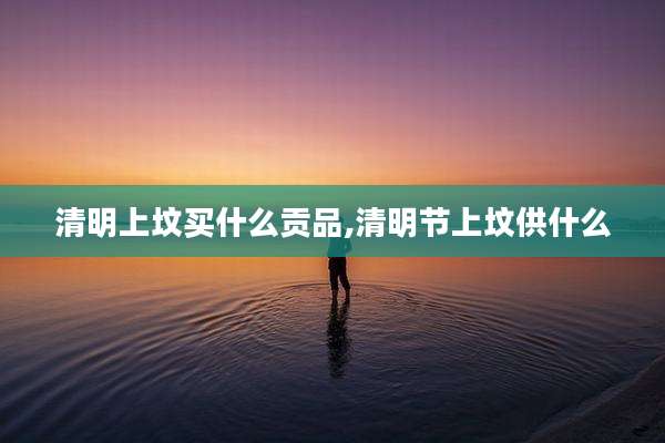 清明上坟买什么贡品,清明节上坟供什么
