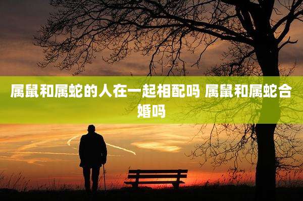 属鼠和属蛇的人在一起相配吗 属鼠和属蛇合婚吗