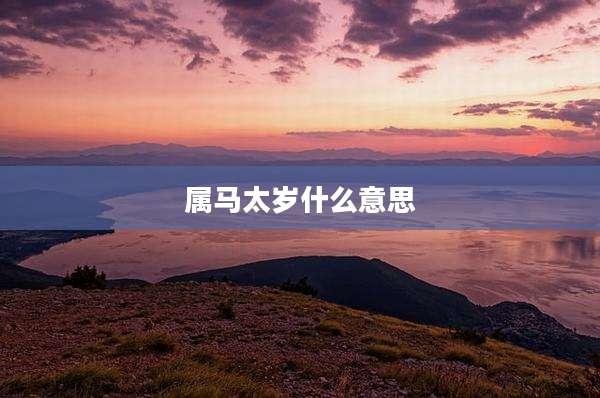 属马太岁什么意思
