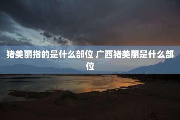 猪美丽指的是什么部位 广西猪美丽是什么部位