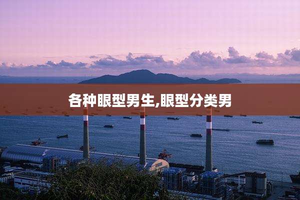 各种眼型男生,眼型分类男