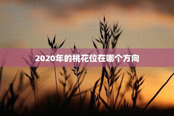 2020年的桃花位在哪个方向